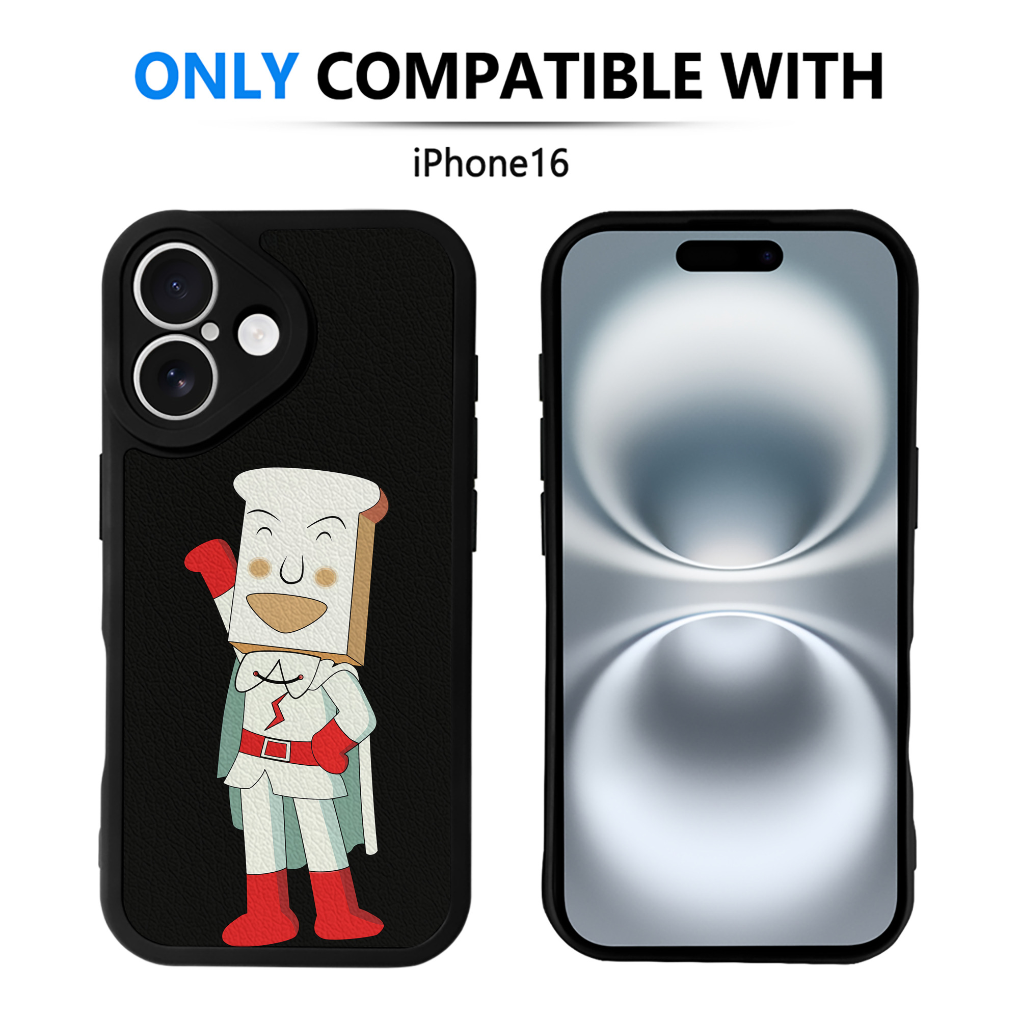 （画像用） アンパンマン Anpanman 【iPhone 16シリーズ対応】シリコンスマホケース（レザー調） 材質：シリコン